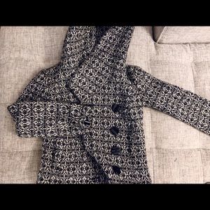 Urban Outfitters UO BDG XS Black White Coat Jacket